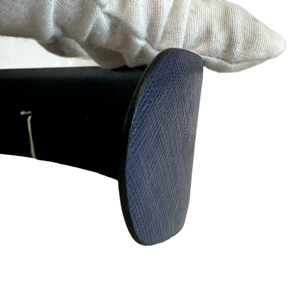 Salvatore Ferragamo Reversible Leather Belt Strap Oxford Blue and Black Size 32 - Picture 9 of 16